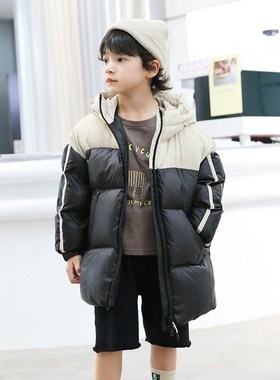 儿童羽绒服中长款加厚2024冬季新款宝宝男童羽绒服亲子童装23871
