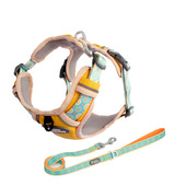 狗狗防爆冲胸抱婴袋牵引绳泰迪宠物可调节背心式 遛狗绳小型犬狗炼