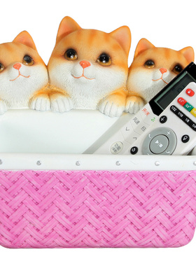 家点靓 玄关放钥匙的摆件欧式客厅装饰可爱狗创意鞋柜门口收纳盘