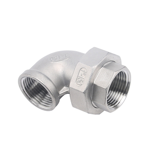 304不锈钢内丝活接弯头90度直角弯通3/4/6分1寸由任水管接头配件