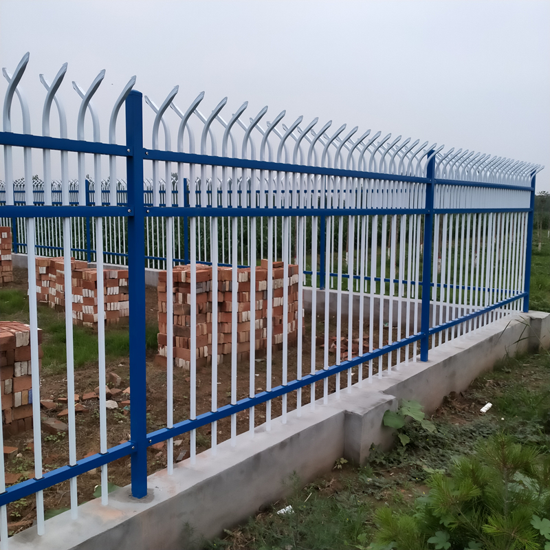 庭院围墙护栏学校农村铁艺围栏小区别墅防护栅栏院墙锌钢护栏工厂