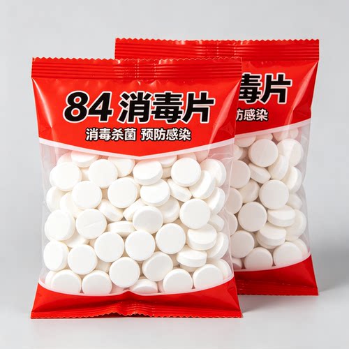 84消毒液消毒泡腾片含氯消毒片衣物漂白泳池地板家用清洁杀菌除味
