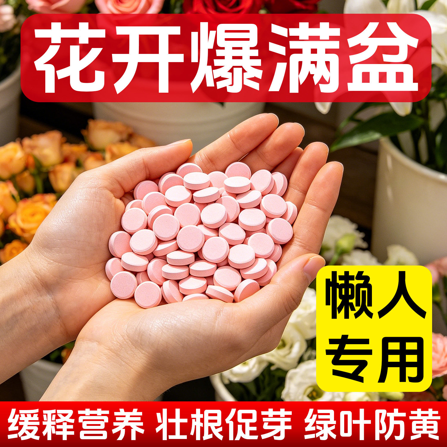 植物养护片缓释型肥料片氮磷钾绿植种花养花家用果蔬盆栽营养液