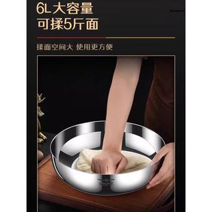 不锈钢和面盆食品级家用带盖打蛋盆加大加厚加深发面盆揉厂家