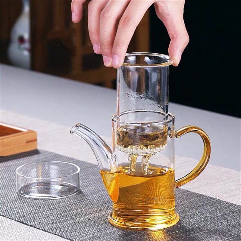 斌能达加厚玻璃泡茶壶过冲茶器红茶泡绿茶办公室功夫茶具小号