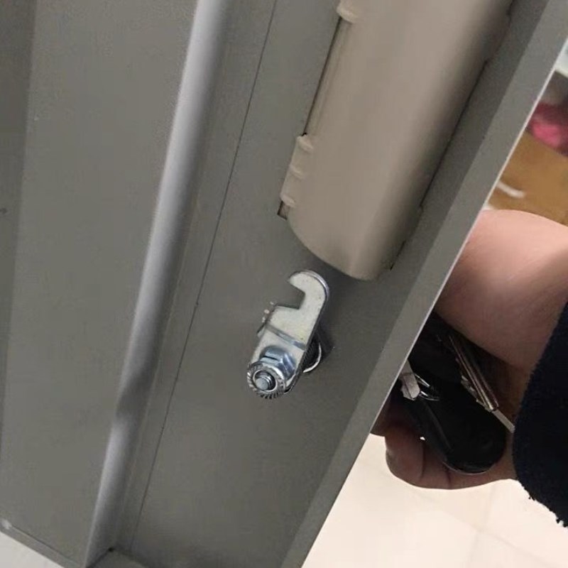 更衣柜锁文件柜锁信箱偏心转舌锁铁皮柜子锁储物柜锁柜门锁芯锁头