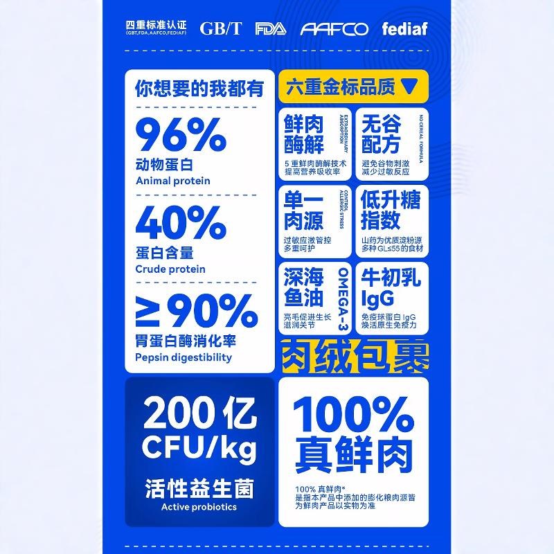 纯能猫粮全阶段无谷鲜冻干鸡肉配方生骨肉猫粮成幼猫营养增肥