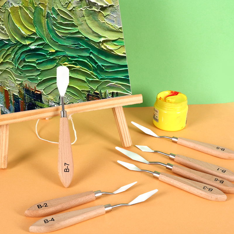 油画刀刮刀丙烯水粉颜料美术刮刀绘画刀肌理画刮刀套装美术生创作