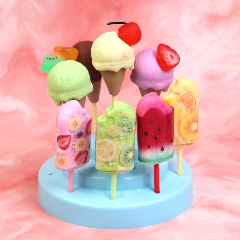 橡皮擦创意卡通可爱雪糕冰淇淋造型儿童小学生少屑橡皮小礼物奖品
