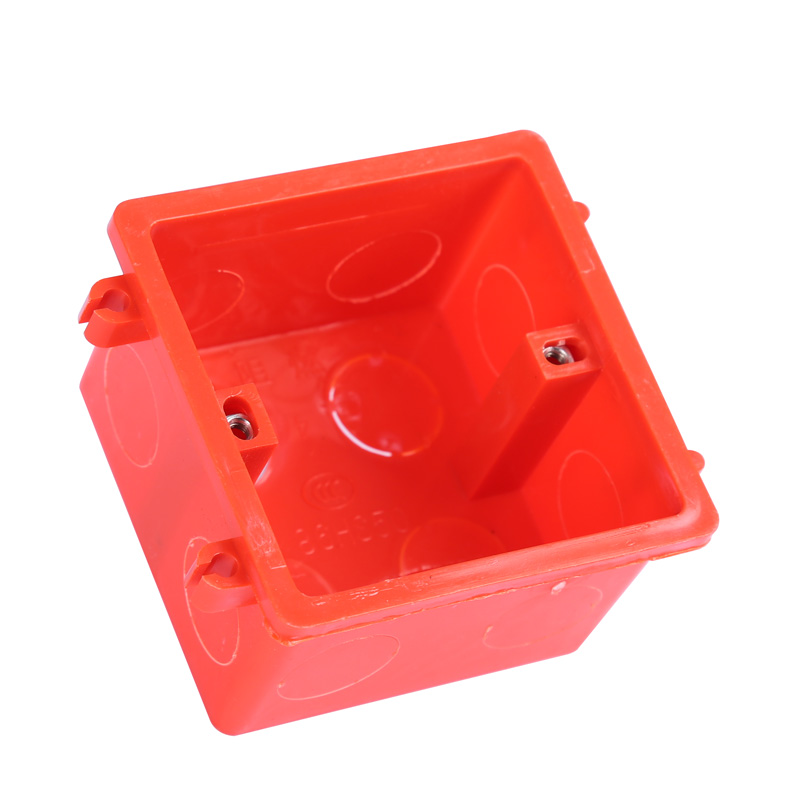 10只包邮86型底盒接线盒暗盒拼装暗装通用开关插座PVC阻燃家装