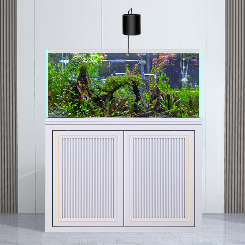 鱼缸客厅家用小型生态水草底滤金鱼缸兰寿专用方缸溪流缸造景过滤
