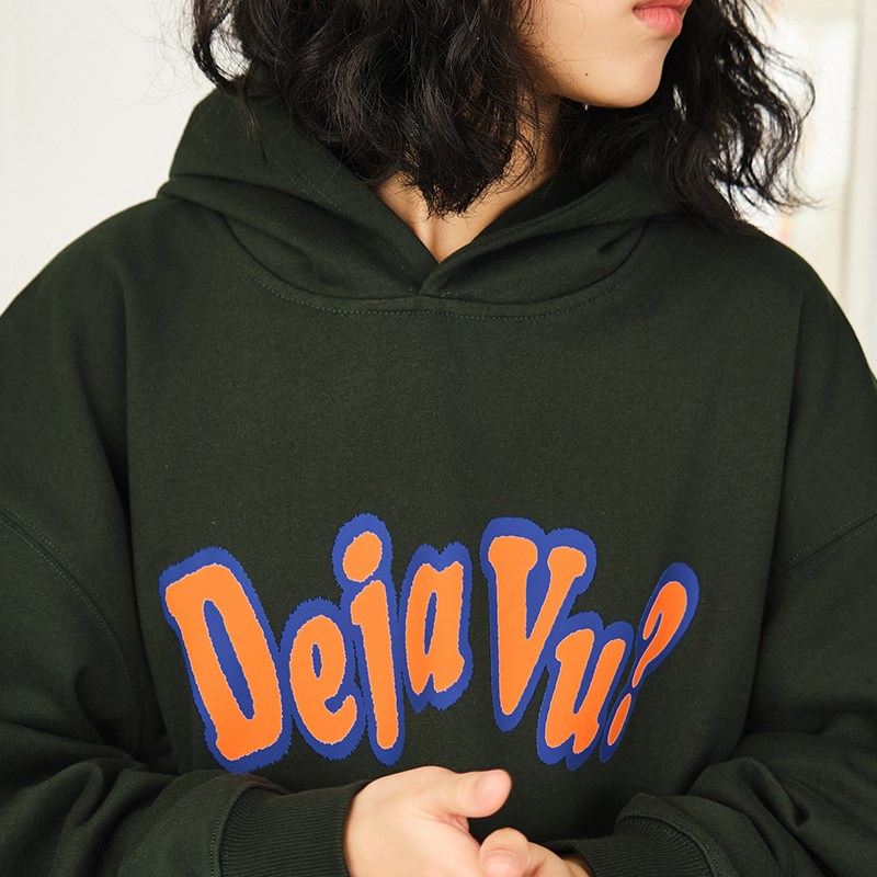 Battles秋冬法语打招呼重磅卫衣连帽宽松美式街头休闲帽衫