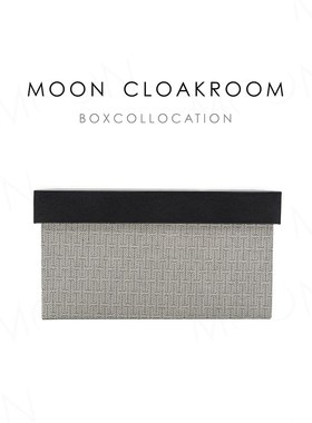 MOON慕空间样板房黑盖收纳盒衣帽间装饰品收纳箱整理箱软装摆件