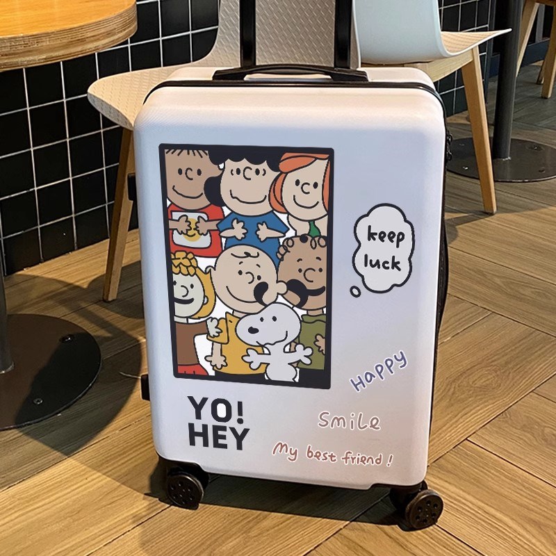 卡通可爱狗狗贴纸行李箱旅行箱拉杆箱墙壁桌面电动车贴画防水大号