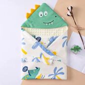 婴儿豆豆绒包被安抚被秋冬加厚豆豆绒大尺寸抱被春秋纯棉宝宝盖毯