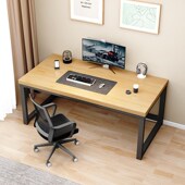 实木电脑桌台式 书桌学生家用卧室简易写字桌子工作台长方形办公桌