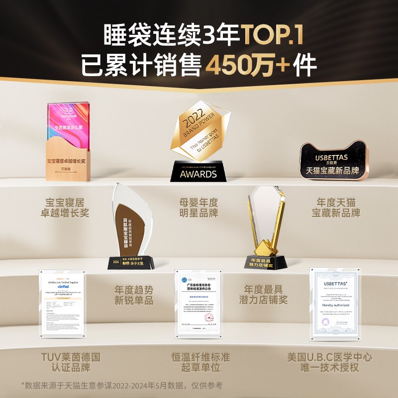 贝肽斯【肽暖】婴儿睡袋春秋冬款恒温宝宝一体式防踢被四季通用