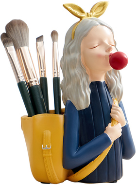 创意时尚笔筒高级感可爱学生办公室桌面装饰摆件六一儿童节小礼物