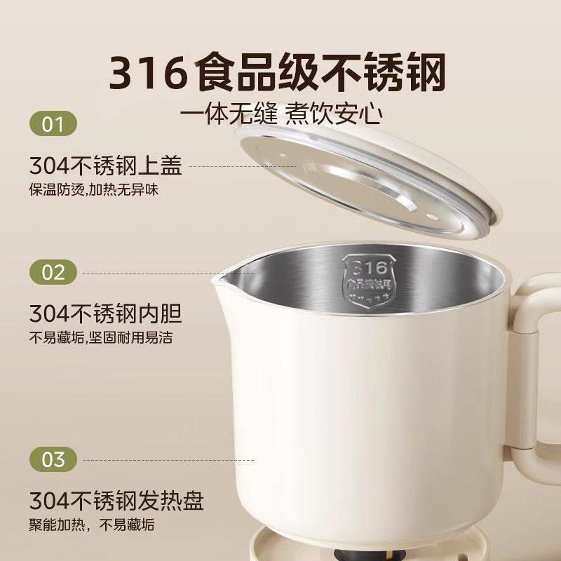 德国品质折叠烧水壶便携式旅行可上飞机316不锈钢家用电热保温壶