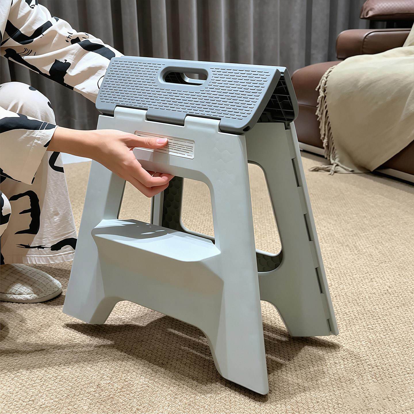 日式折叠凳家用成人超轻登高梯凳便携式换鞋凳多功能浴室防滑板凳
