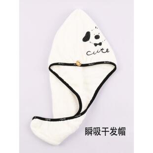 粗花呢风格干发帽超级吸收快干巾巾巾女可爱2024新浴帽洗发水不吹