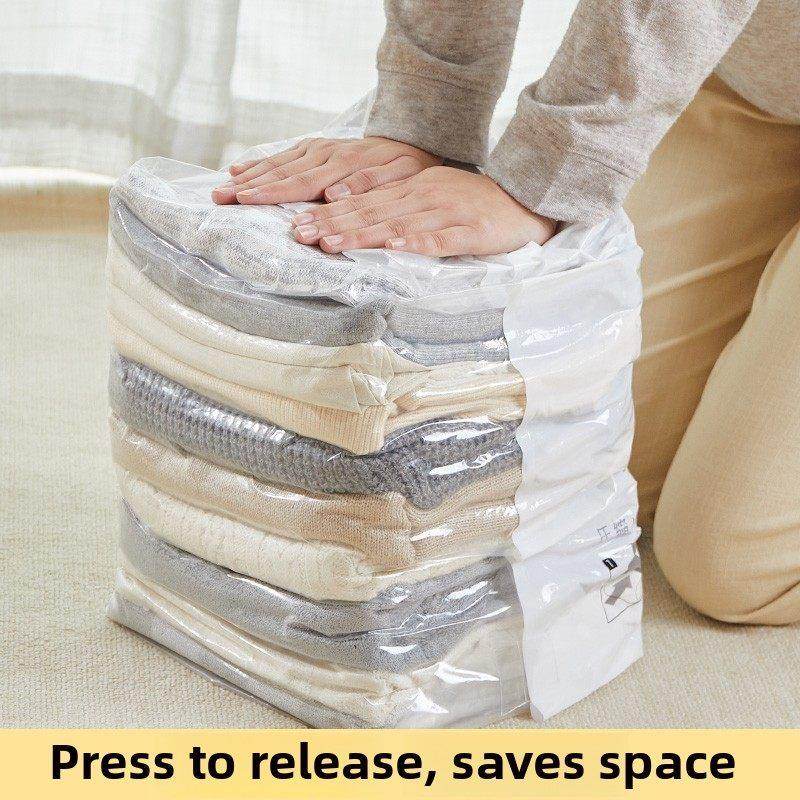 【免抽气】家用被子收纳真空压缩袋抽压两用换季衣服棉被专用整理,收纳整理,衣物压缩袋,淘宝优惠券,粉丝福利购,淘宝优惠卷