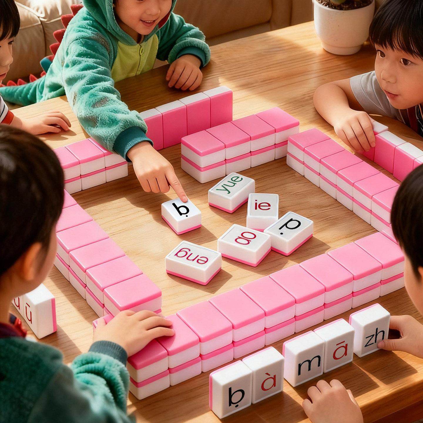 逻辑汉语拼音麻将亲子互动拼音字母麻将牌儿童玩具益智桌游玩具,玩具/童车/益智/积木/模型,儿童桌面游戏类,淘宝优惠券,粉丝福利购,淘宝优惠卷