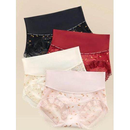 法式高腰轻奢软蕾丝无痕微收腹不卷边桑蚕丝加长底档内裤女,女士内衣/男士内衣/家居服,女三角裤,淘宝优惠券,粉丝福利购,淘宝优惠卷