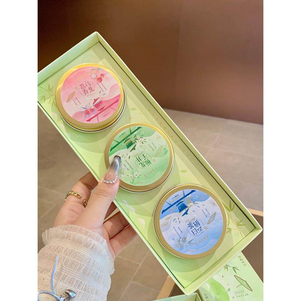 正品听茶香氛烟酰胺护手霜套装补水滋润保湿清爽伴手礼盒装女