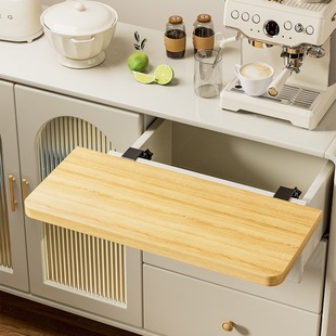 桌面延长板可折叠带抽屉桌面免打孔抽屉专用加宽扩大电脑桌子手