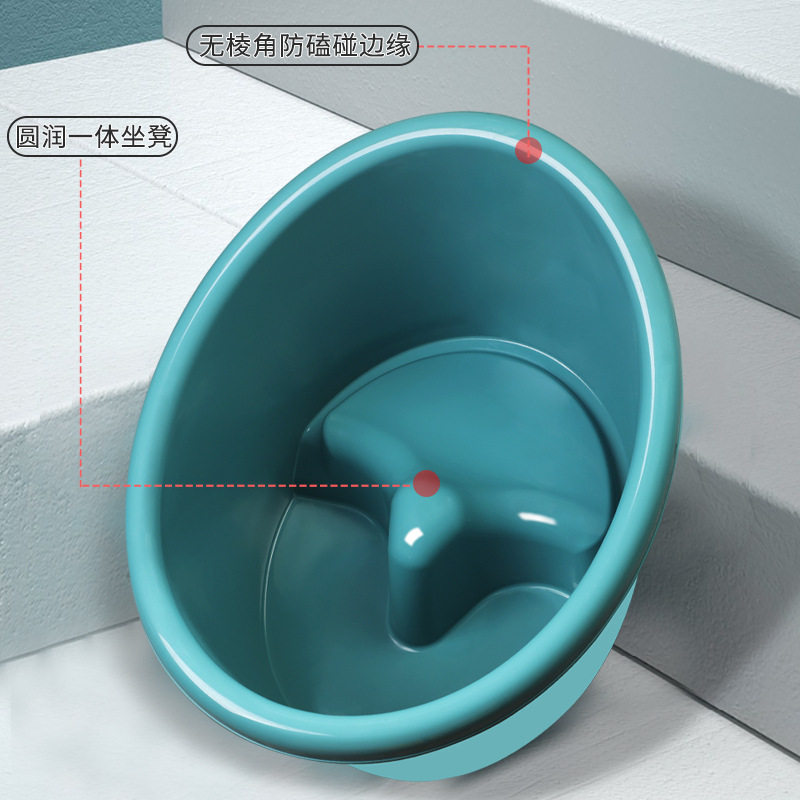 儿童泡澡桶宝宝婴儿游泳桶洗澡沐浴桶小孩子可坐家用加厚大号浴盆