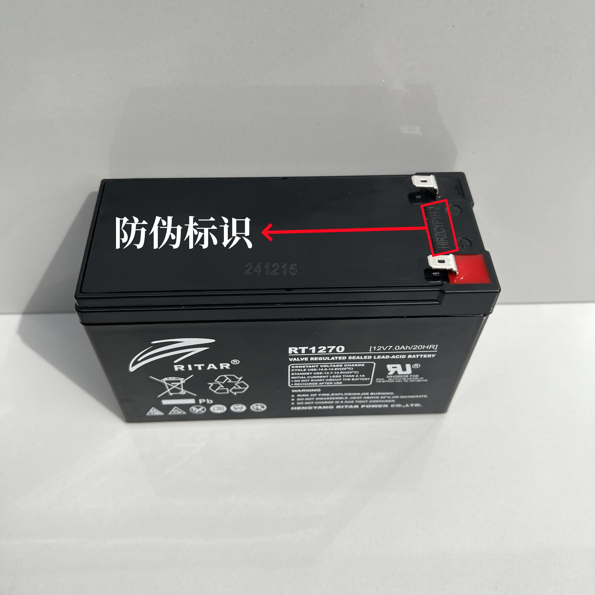 瑞达RT1270/1290/12120H12V7A5A9A12AH迅达电梯蓄电池HR12V28/38W
