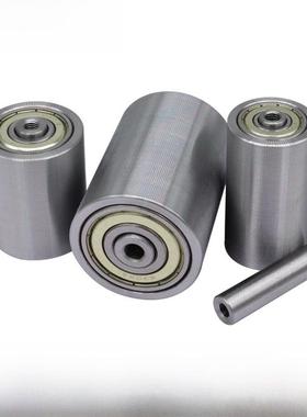 双头内螺纹铁轮从动组双轴承滚子无动力滚子内螺纹轴芯