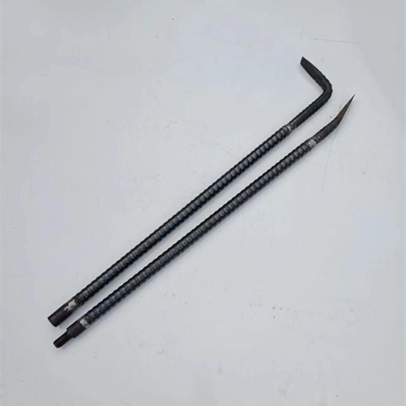 加厚空心螺纹钢管 7字形 可拆卸木工撬棍 拆模撬杠工地专用特种钢