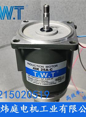 TWT电机 25W齿轮减速电机4IK25GN-C 4IK25A-C台湾东炜庭电机
