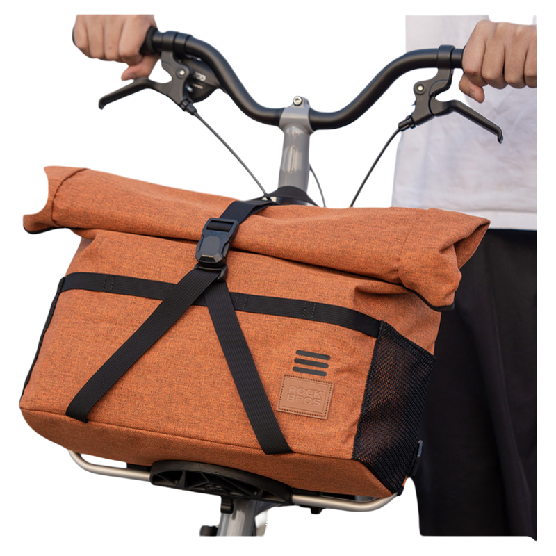 洛克兄弟小布车前包复古包骑行通勤折叠车车把包城市自行车配件