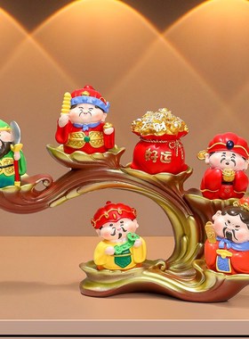 【武财神】工位发财创意解压小摆件办公室桌面装饰暴富招财小礼物