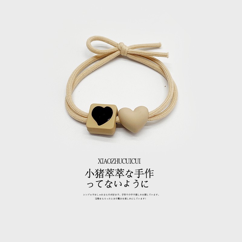 简约高级咖色爱心发绳女扎头发花朵橡皮筋高弹力耐用兔子发圈皮套,饰品/流行首饰/时尚饰品新,发饰,淘宝优惠券,粉丝福利购,淘宝优惠卷