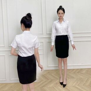 职业正装女套装大学生包裙工作服夏面试制服星级酒店前台接待幼师