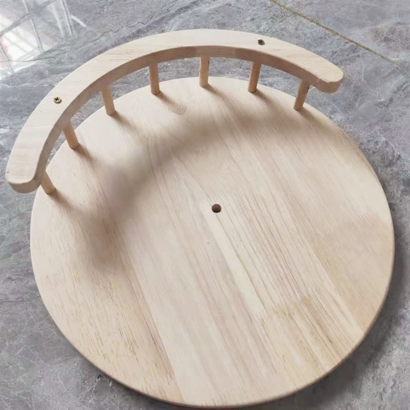 自制替换猫爬架眺望台diy材料实木圆形跳板配件猫窝通天柱改装图片