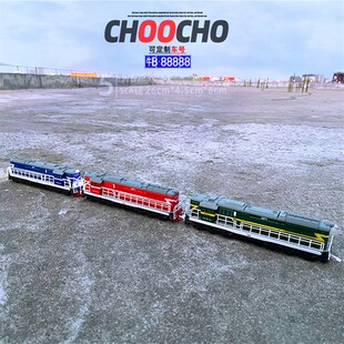 1/87东风合金属火车模型皮古仿真蒸火机绿复R汽车头儿童玩具礼物