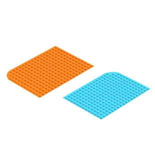 万高费乐积木桌更套大颗粒面板小颗配底板配件可自U由粒换桌面底