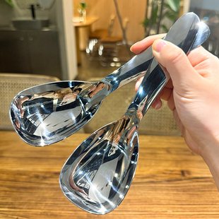 【初品质】304不锈钢地主勺大号公勺分T菜勺子饭勺亮光