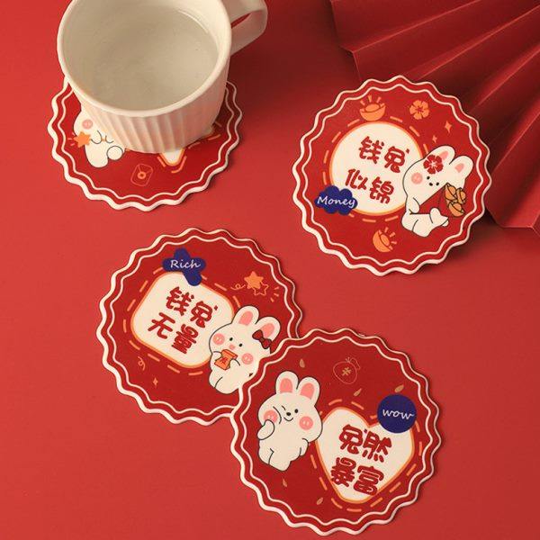 杯垫2025新款隔热垫防烫轻奢高级感新年茶几硅胶家用餐桌垫碗垫子,餐饮具,杯垫,淘宝优惠券,粉丝福利购,淘宝优惠卷