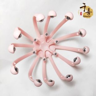 头部按摩器八爪鱼头皮手指按摩爪手动头部按摩爪抓痒痒挠头抓头器