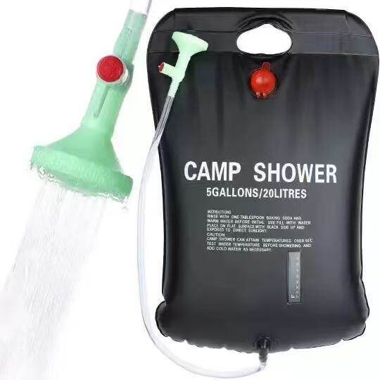 户外淋浴袋 野外便携加厚太阳能热水袋 20L洗澡神器晒工厂批发