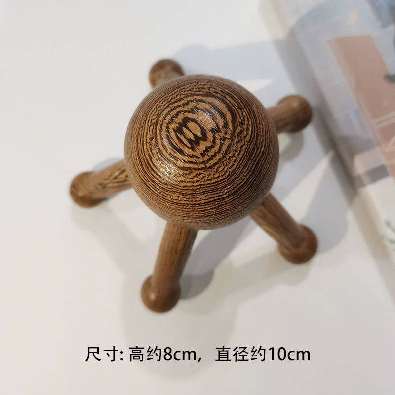 头部按摩器八爪鱼滚轮手持