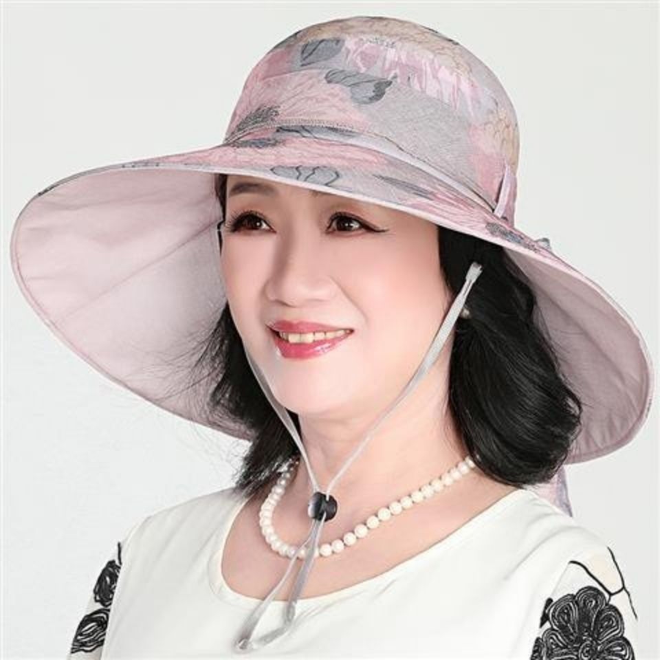 中老年人帽子女春夏天妈士