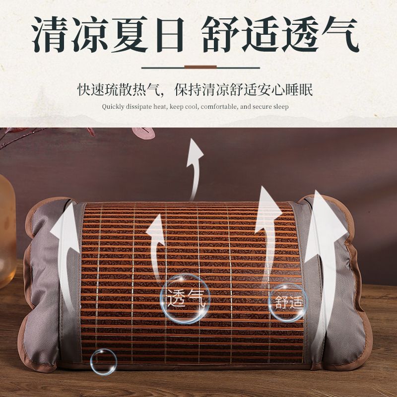 夏季凉爽冰丝枕套一对装成