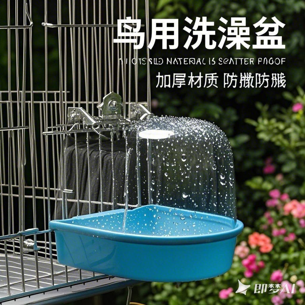 鸟用洗澡盒浴盆小沐器八哥